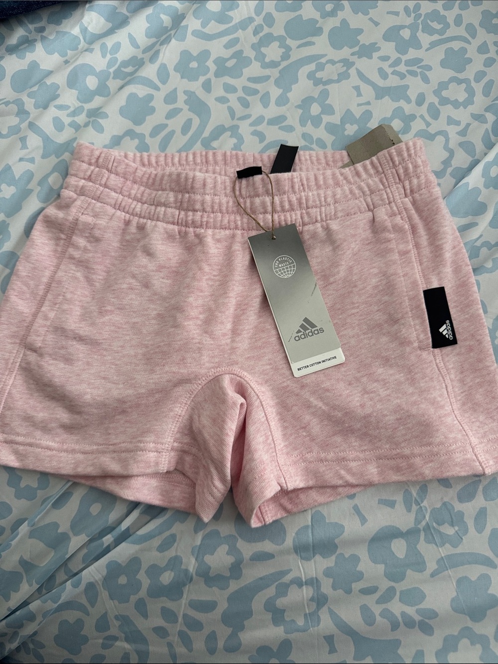 adidas Girls Light Pink Athletic Shorts
